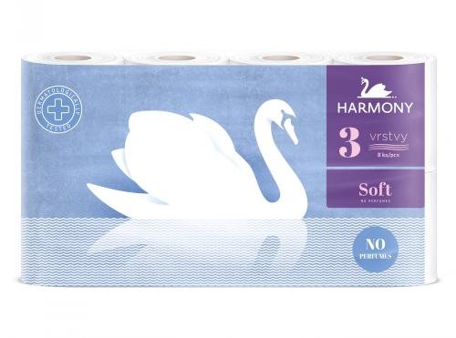 Harmony Soft toaletní papír 3vr. 8rolí