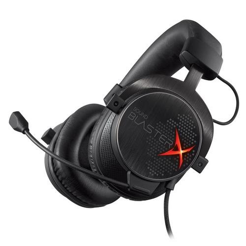 CREATIVE Sound BlasterX H7 profesionální gaming sluchátka s mikrofonem, konektor USB/3.5mm, 7.1, pro hráče (náhlavní souprava)