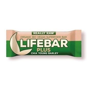 Lifefood Lifebar Plus - s chia semínky a mladým ječmenem RAW/BIO (47 g)