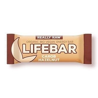 Lifefood Lifebar - karobová s lískovými oříšky RAW/BIO (47 g)