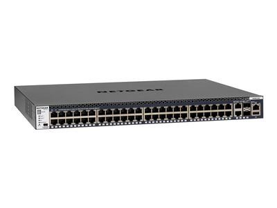 NETGEAR ProSAFE M4300-52G - Přepínač - L3 - řízený - 2 x 10/100/1000/10000 + 2 x 10 Gigabit SFP+ + 48 x 10/100/1000 - Lze montovat do rozvaděče