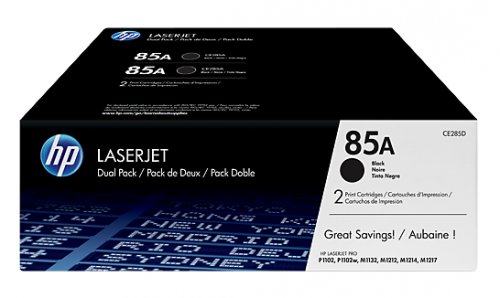 HP 85A dvojbalení černých kazet LaserJet (CE285AD)