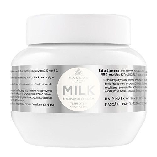 Kallos Maska s mléčnými proteiny pro suché a poškozené vlasy Milk (Hair Mask With Milk Protein) 1000 ml