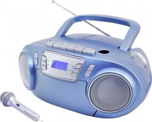 CD-rádio soundmaster SCD5800BL, FM, USB, kazeta, rádiopřehrávač, modrá