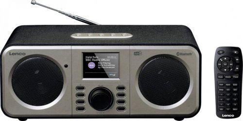 Stolní rádio Lenco DAR-030, Bluetooth, DAB plus , FM, černošedá