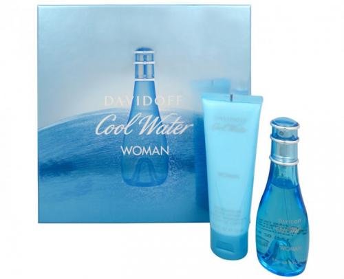 Davidoff Cool Water Woman - EDT 50 ml + tělové mléko 75 ml