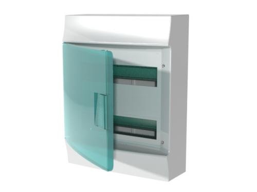 ABB Mistral41W rozvodnice plast. nástěnná průhl. dveře 24M IP41 včetně svorkovnic N/PE /1SPE007717F0521/