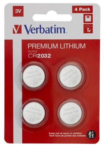 VERBATIM Lithium baterie CR2032 3V 4ks v balení