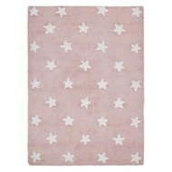 Růžový bavlněný ručně vyráběný koberec Lorena Canals Stars, 120 x 160 cm