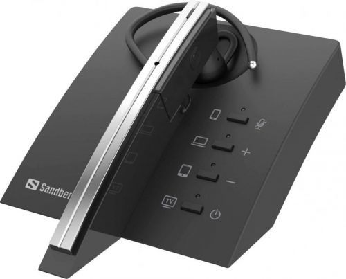 Headset s Bluetooth bez kabelu Sandberg 126-25 na uši černá (pochromovaná)