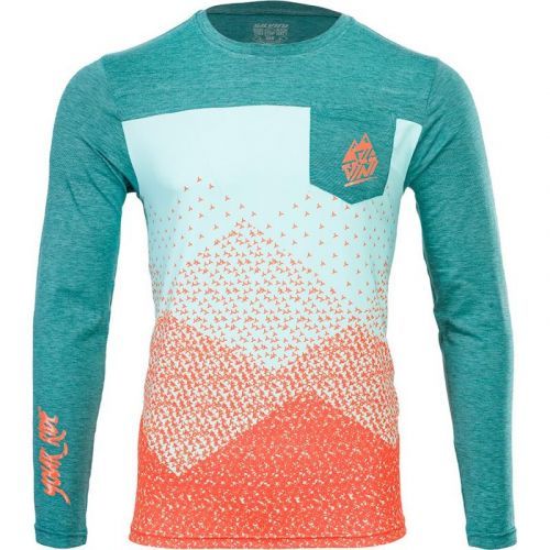 Dres Silvini Ello Enduro - pánské, dlouhý, tyrkysovo-oranžová - velikost 2XL