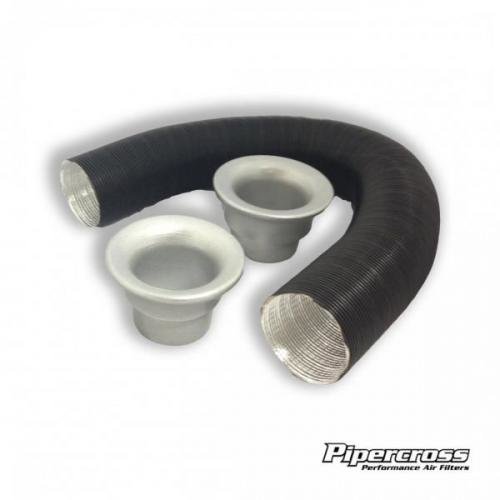 Vedení studeného vzduchu s koncovkami Pipercross - stříbrné - 50mm