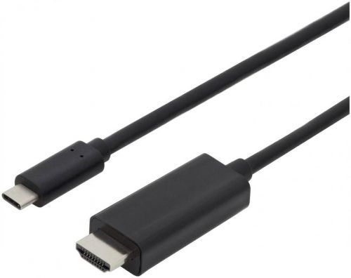 USB-C kabelový adaptér Digitus AK-300330-050-S AK-300330-050-S, 5.00 m, černá