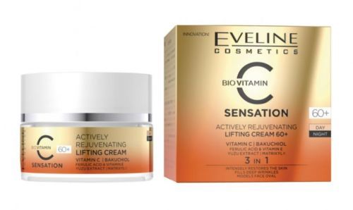 Eveline Cosmetics C Sensation Lifting Cream 60+ Liftingový krém s vitamínem C 50 ml