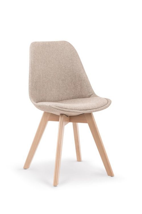 Jídelní židle MOSKATA – masiv/plast/látka, více barev Zelená