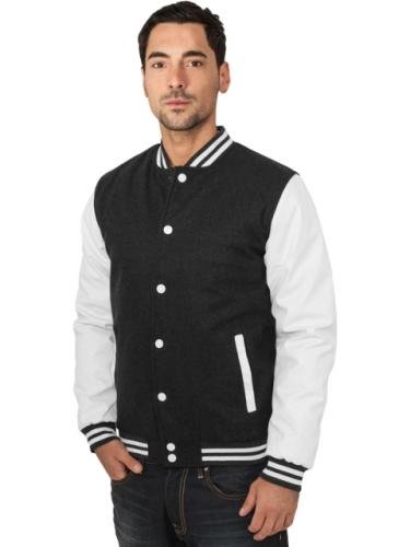 Urban Classics Pánská bunda TB201_charcoal/white