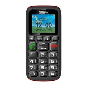 MaxCom Comfort MM428   Dual SIM (MM428BK/RDS) černý/červený