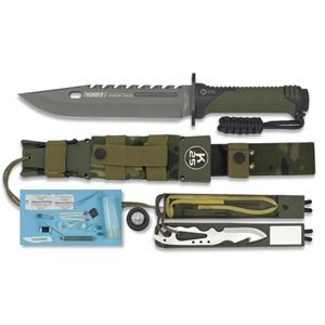 Nůž RUI Tactical nůž na přežití THUNDER I CAMO/OLIV