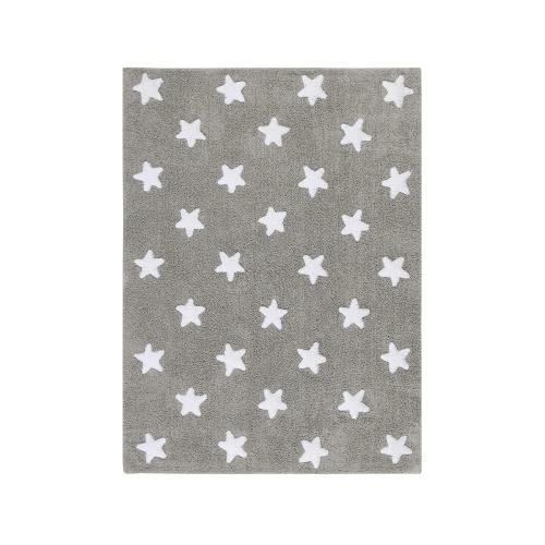 Šedý bavlněný ručně vyráběný koberec Lorena Canals Stars, 120 x 160 cm