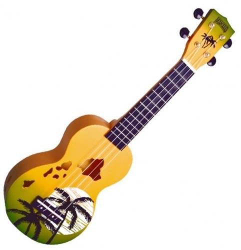Mahalo Soprano Ukulele Hawaii Green Burst
