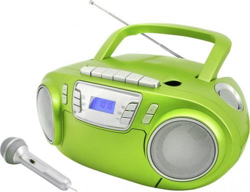 CD-rádio soundmaster SCD5800GR, FM, USB, kazeta, rádiopřehrávač, zelená