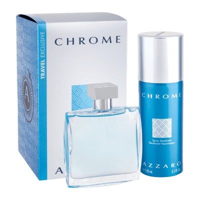 Azzaro Chrome EDT dárková sada M - Edt 100ml + 150ml deodorant