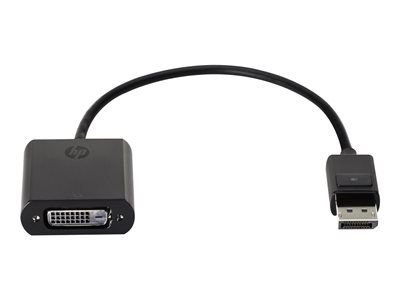 HP DisplayPort to DVI Adapter - Adaptér DisplayPort - DVI-D (F) do DisplayPort (M) - černá - pro EliteBook 725 G4, 745 G3, 745 G4, 755 G4, 840 G4; ProBook 64X G2, 64X G3, 65X G2, 65X G3
