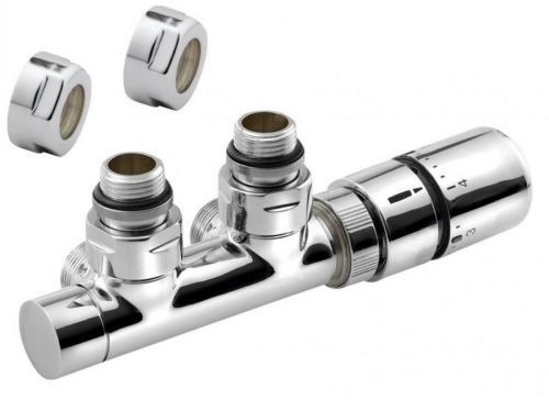 SAPHO TWIN připojovací sada ventilů termostatická pro středové připojení 50mm, chrom CP3010S