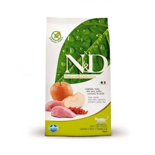 N&D Grain Free Cat Adult Boar & Apple 1,5 kg