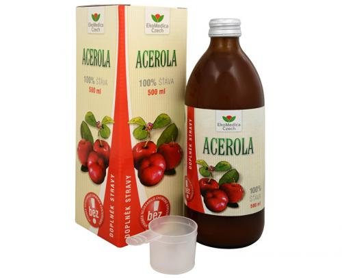 EkoMedica Czech Acerola - 100% šťáva z aceroly 500 ml