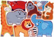 Puzzle PlayGo plastové dětské Safari zvířátka set 9ks v krabičce