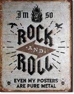 Posters Plechová cedule Rock n Roll Posters, (12,5 x 16 cm)