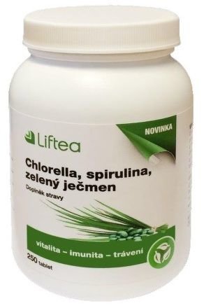 LIFTEA Chlorella/Spirulina/Zel.ječmen 250tbl.