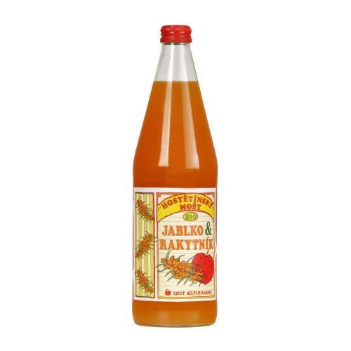 Mošt jablečný s rakytníkem 750 ml BIO   MOŠTÁRNA HOSTĚTÍN