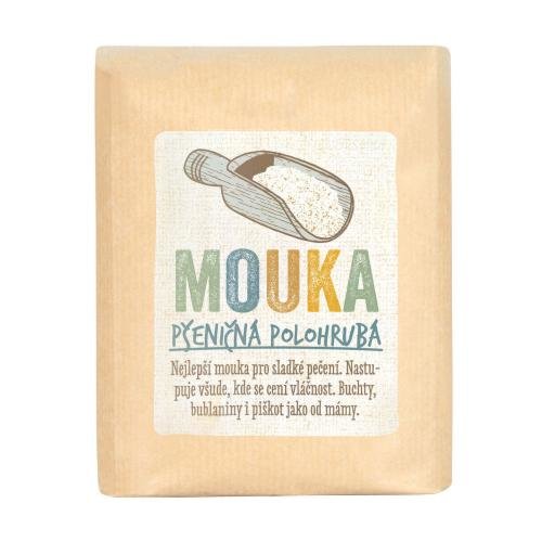 Mouka pšeničná polohrubá 1 kg BIO   COUNTRY LIFE