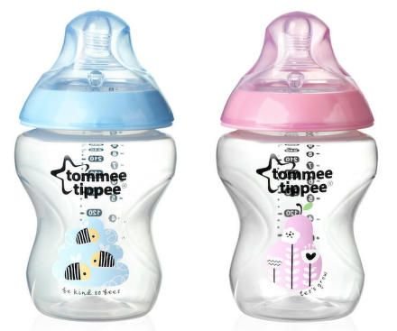 TOMMEE TIPPEE Kojenecká láhev s obrázky  C2N, 0m+, 2 ks, 260 ml