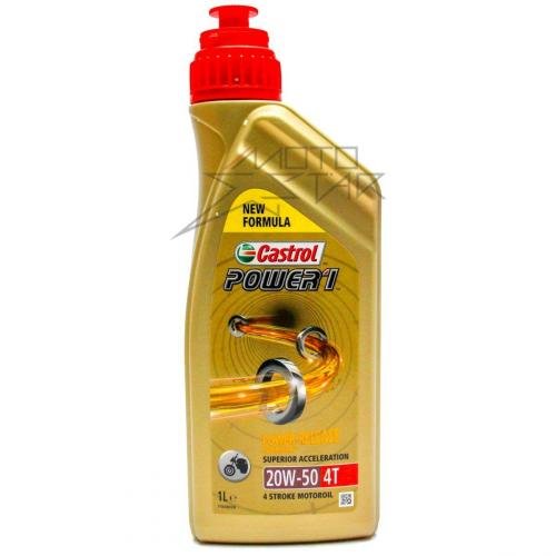 Minerální motorový olej CASTROL Power1 4T 20W50 1L (Act>evo) univerzální