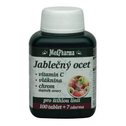 MedPharma Jablečný ocet+vlák.+vit.C+chrom tbl.107