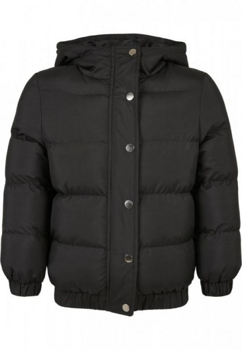 Girls Hooded Puffer Jacket - black 110/116