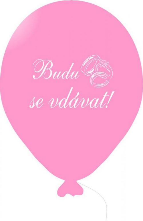Budu se vdávat balónek růžový -