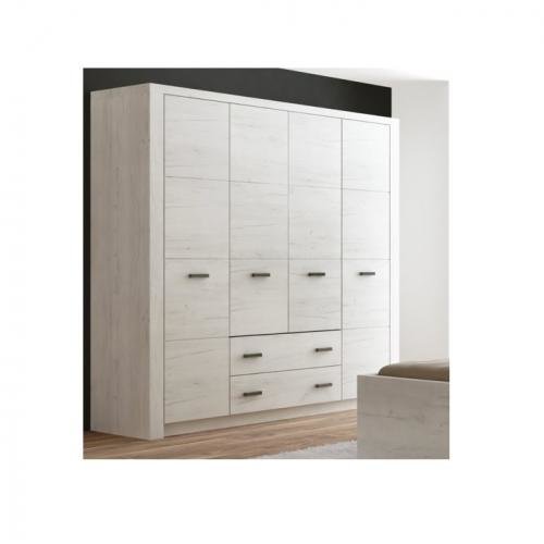 Tempo Kondela, s.r.o. Skříň, DTD laminovaná / Abs hrany, Jasan bílý, INFINITY