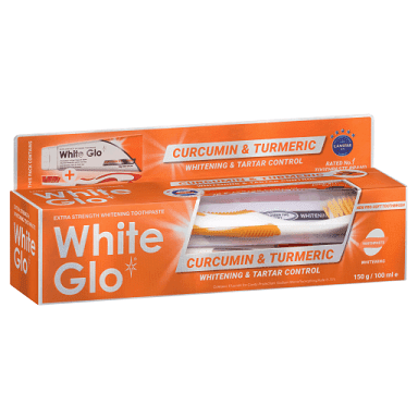 White Glo Curcumin and Turmeric 150g
