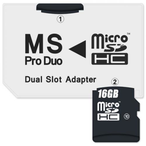 Adaptér Connect IT CI-1138, MS Pro Duo - 2x MicroSDHC