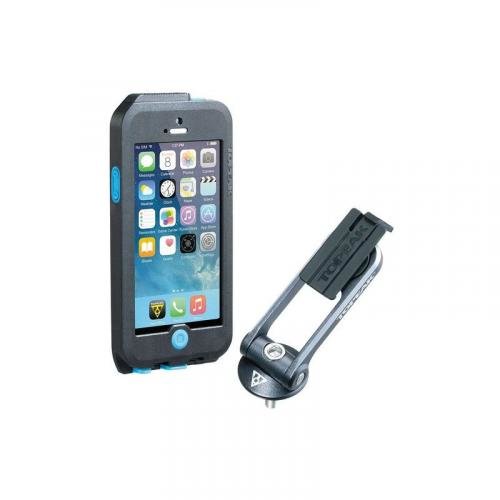 TOPEAK obal WEATHERPROOF RIDECASE pro iPhone 5 + SE černá/modrá Velikost: UNI