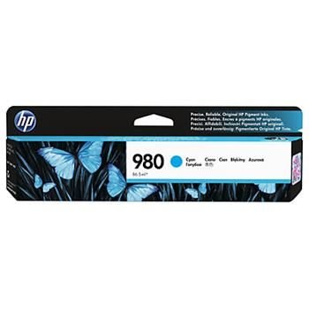 HP 980 Cyan Original Ink Cartridge, D8J07A