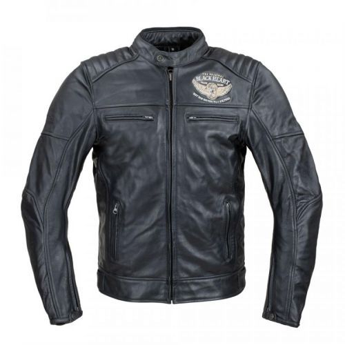 W-TEC Wings Leather Jacket černá - S