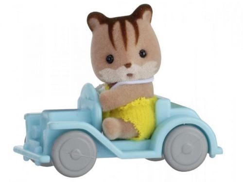 SYLVANIAN FAMILY Baby příslušenství - veverka v autě