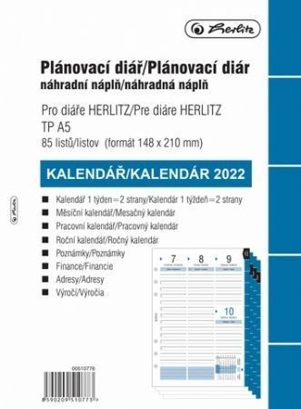 Náplň do diáře Herlitz A5 TP - 2022 - 00510776