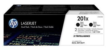HP 201X 2-pack High Capacity Black LJ Toner Cartridge, CF400XD