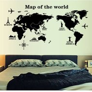 Samolepka velká mapa světa